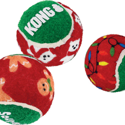 Kong Holiday Squeakair Balls 6 Pack Medium