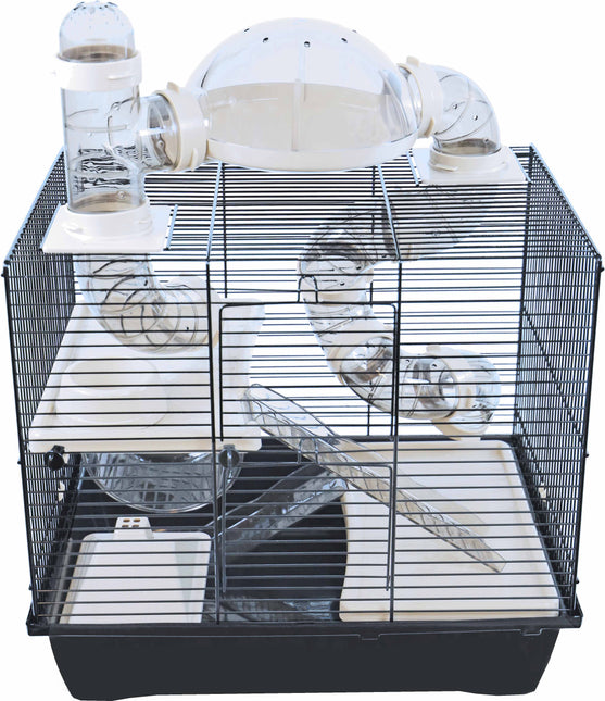 Interzoo Hamsterkooi Rocky Plus Zwart/Zwart