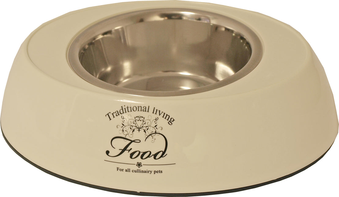 Boon Ovalen Eetbak Hond Food 29cm Beige