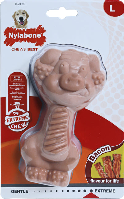 AnimalstoreXL Nylabone Kauwspeeltje Extreme Chew Pig Large