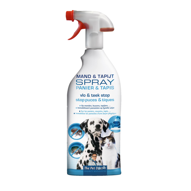 AnimalstoreXL The Pet Doctor Spray Vlo en Teek Stop Mand Tapijt 800ml