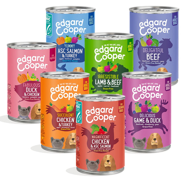 Edgard & Cooper Hond Blik Vlees of Vis Graanvrij 400g