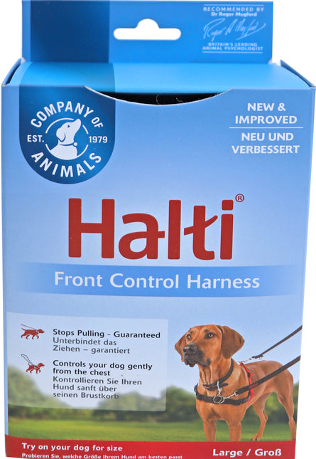 Company Of Animals Halti Front Control Harnas Rood/Zwart