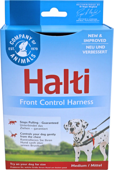 Company Of Animals Halti Front Control Harnas Rood/Zwart