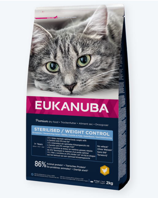 Eukanuba Kattenbrokken Sterilised/Weight Control 2kg