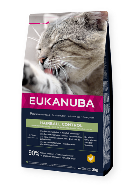 Eukanuba Kattenbrokken Hairball Control 2kg