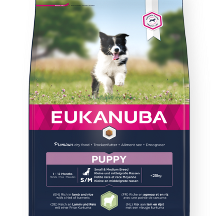 Eukanuba Hondenbrokken Puppy Klein/Middelgroot Lam & Rijst 2,5kg