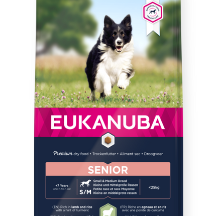 Eukanuba Hondenbrokken Senior Klein/Middelgroot Lam & Rijst 2,5kg