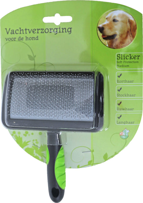 Borstel Slicker Soft Medium Hond