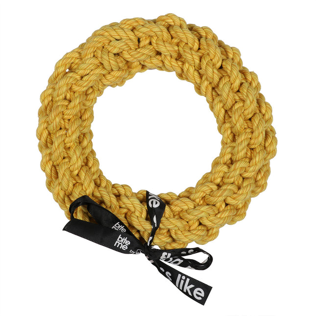 Da-Chain Gevlochten Ring 18cm Geel