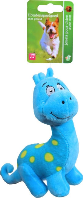 Dino Pluche Blauw met piep 15cm