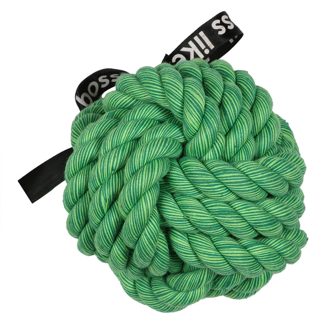 AnimalstoreXL Ballin Gevlochten Bal 10cm Groen