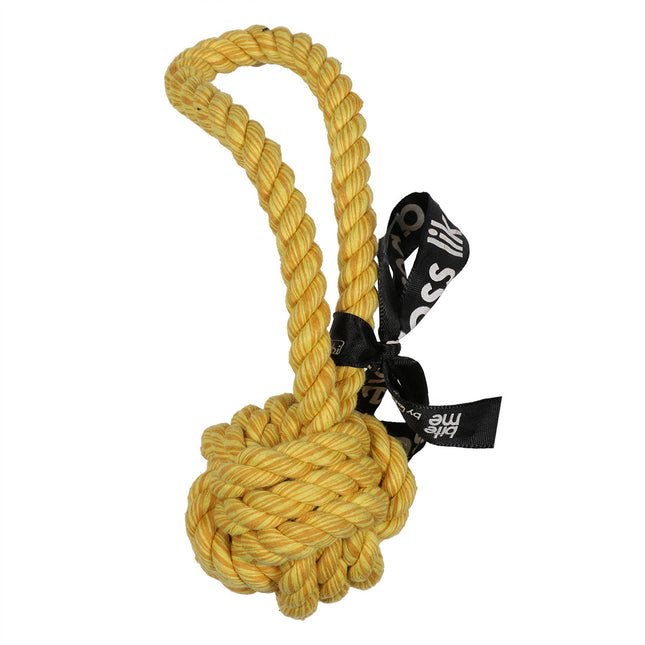 AnimalstoreXL Are You Knots Bal met Lus 20cm Geel