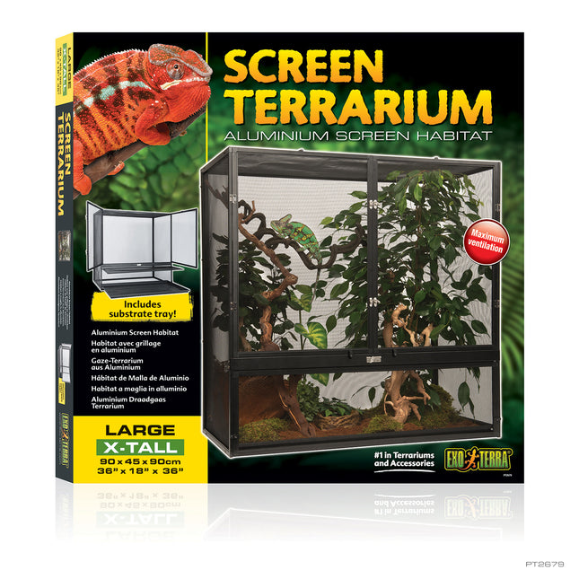 Aluminium Gaas Terrarium 90x45x90cm