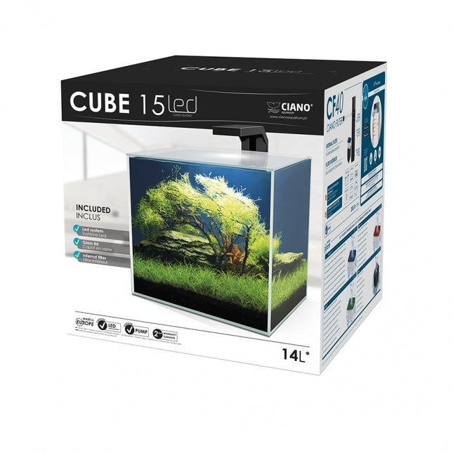 Aquarium cube 15 LED CF40