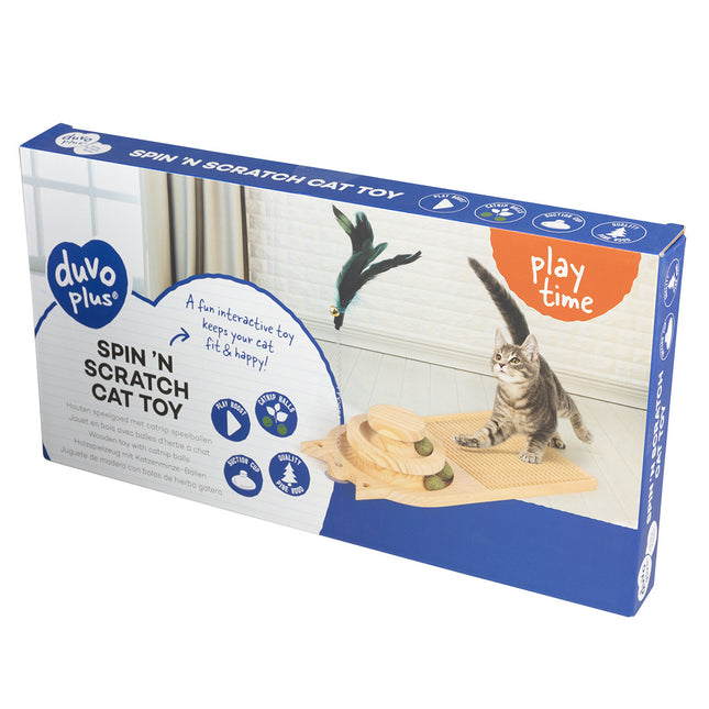 Play N Scratch Cat Toy 40x19x8cm Bruin