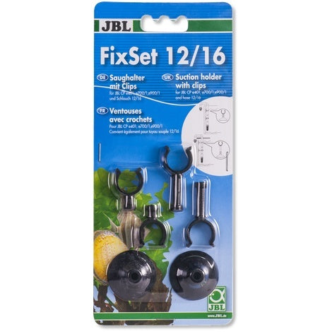 Fixset Set Universele Zuignap Met Klem 12/16 mm