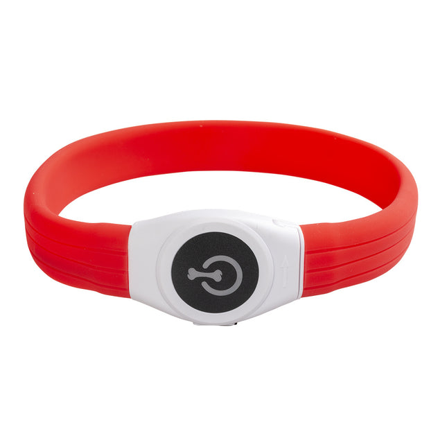 Flash Light Ring Maxi Usb Silicon 65x2,5x1cm Rood