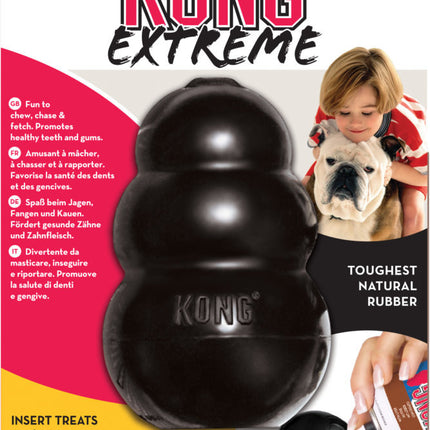 Kong Extreme Rubber Zwart Large