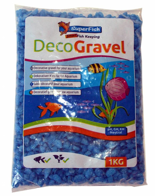 aquariumgrind neon blauw 1 kg