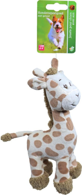 Giraffe Pluche Staand met piep 20cm