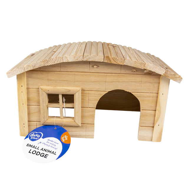 Knaagdieren Houten Lodge Koepeldak 20,5x13x12cm