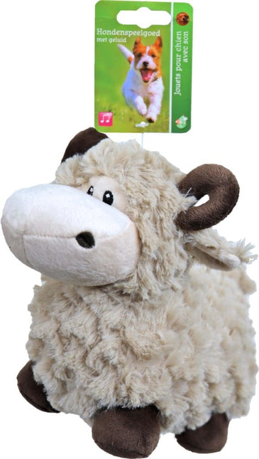 Schaap Pluche Beige met piep 18cm