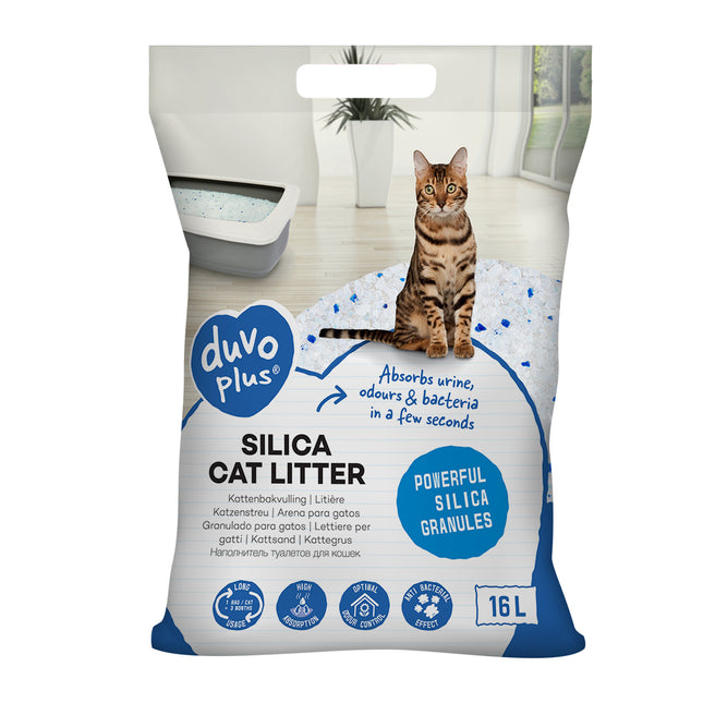 Duvoplus Premium Silica Kattenbakvulling 5L