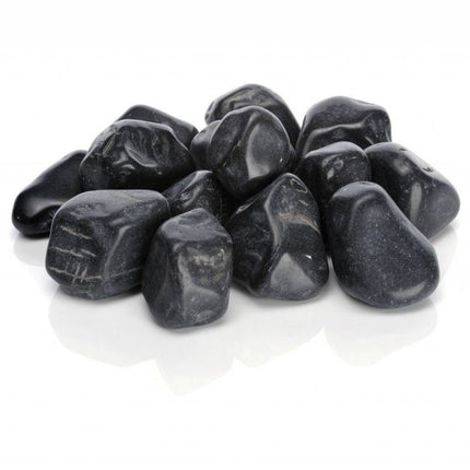 Feng shui marble pebble black